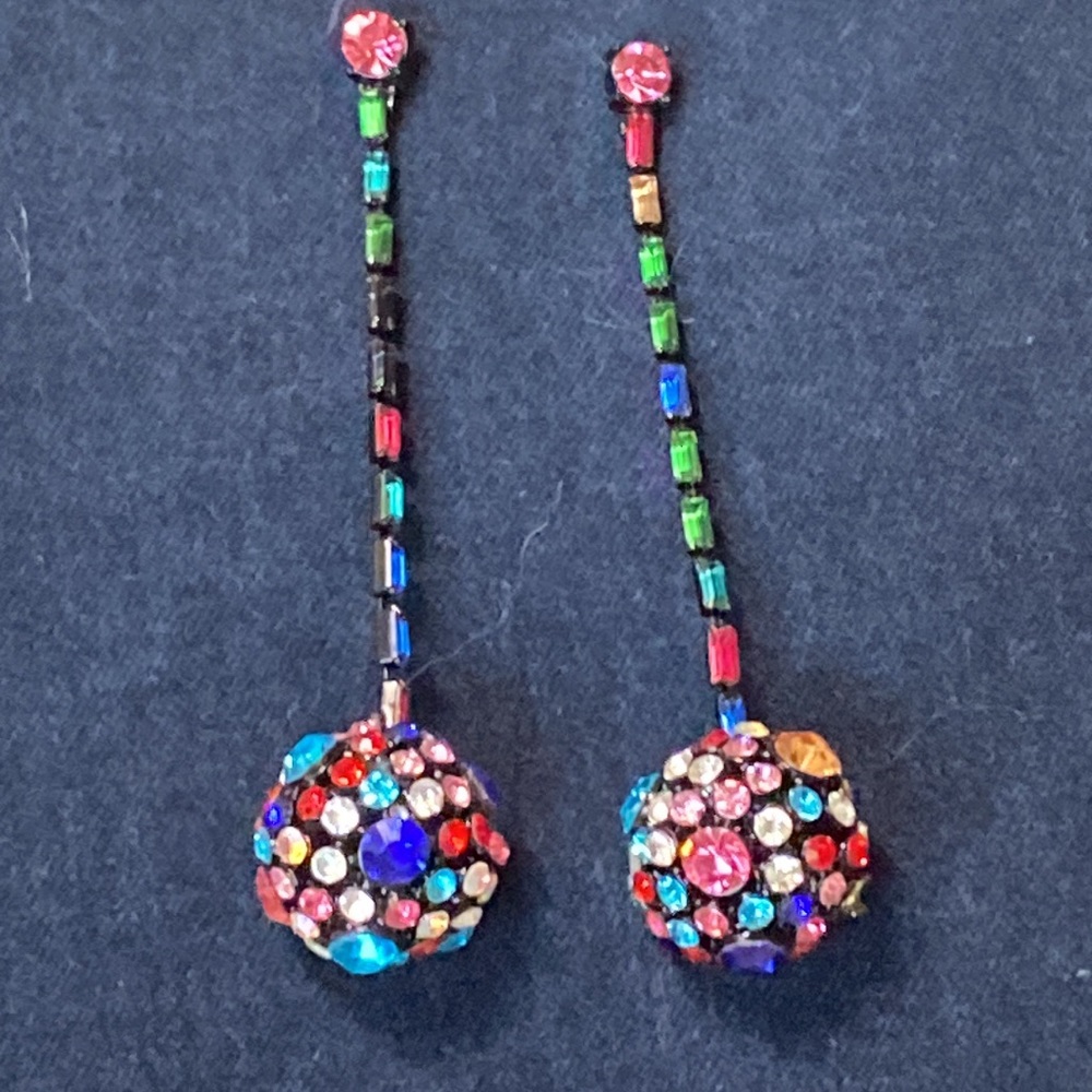 🪩 Disco Ball Mega Bling Crystal Earrings 🪩